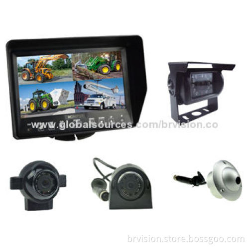 Vehicle safety backup camera system with 7.0-inch monitor and waterproof night vision camerasNew